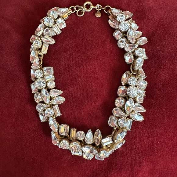 J. Crew Gold and Crystal Statement Necklace - Picture 2 of 8